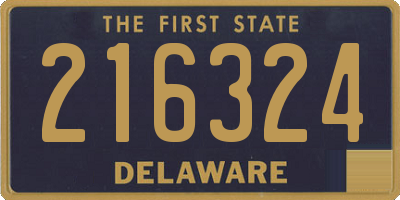 DE license plate 216324