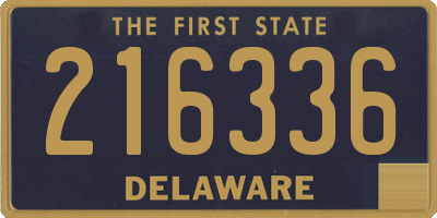 DE license plate 216336