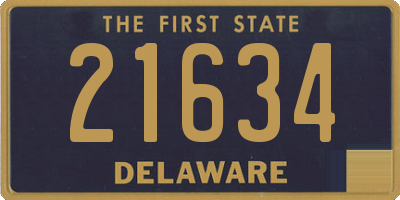 DE license plate 21634