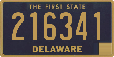 DE license plate 216341