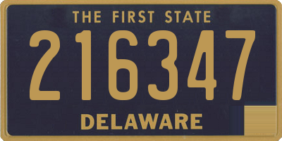 DE license plate 216347