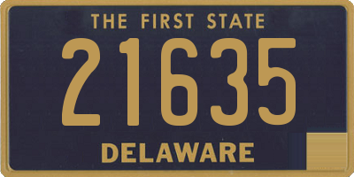 DE license plate 21635