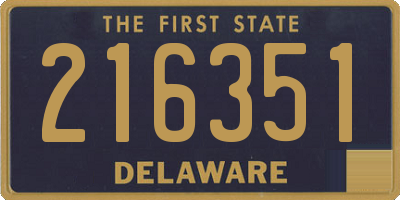 DE license plate 216351
