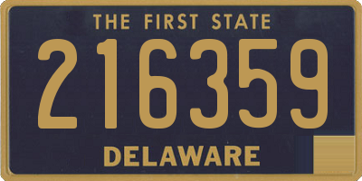 DE license plate 216359