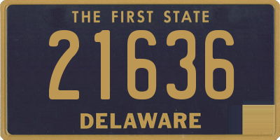 DE license plate 21636
