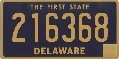DE license plate 216368