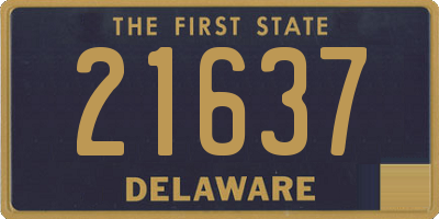 DE license plate 21637
