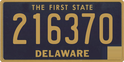 DE license plate 216370