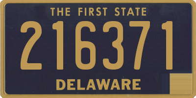 DE license plate 216371