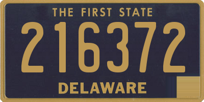 DE license plate 216372