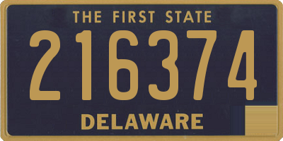 DE license plate 216374