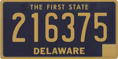 DE license plate 216375