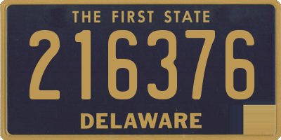 DE license plate 216376