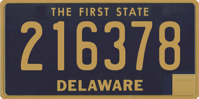 DE license plate 216378