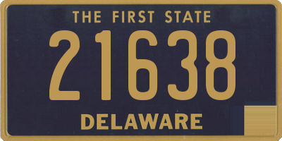 DE license plate 21638