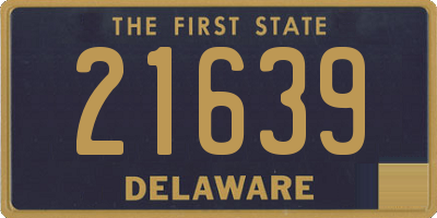 DE license plate 21639