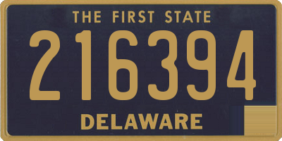 DE license plate 216394