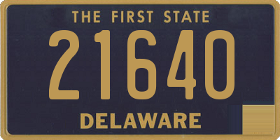 DE license plate 21640