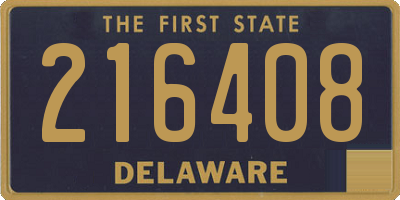 DE license plate 216408