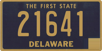 DE license plate 21641