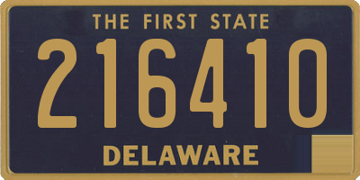 DE license plate 216410