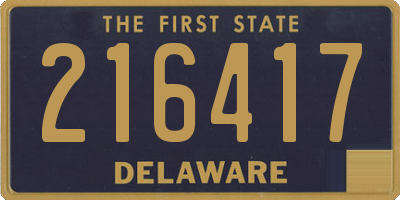 DE license plate 216417