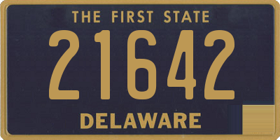 DE license plate 21642