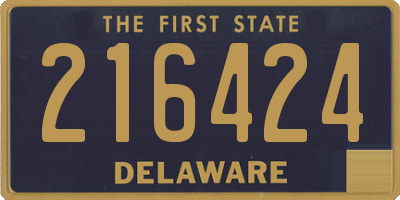DE license plate 216424