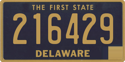 DE license plate 216429