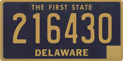 DE license plate 216430