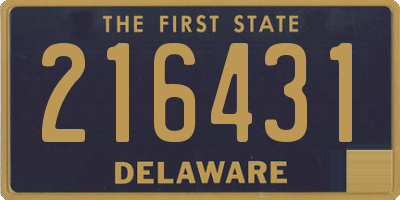 DE license plate 216431