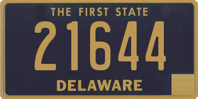 DE license plate 21644