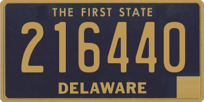 DE license plate 216440