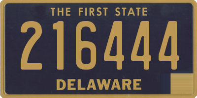 DE license plate 216444