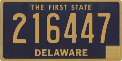 DE license plate 216447