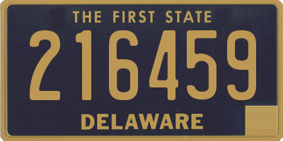 DE license plate 216459