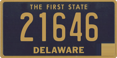 DE license plate 21646