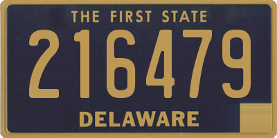 DE license plate 216479