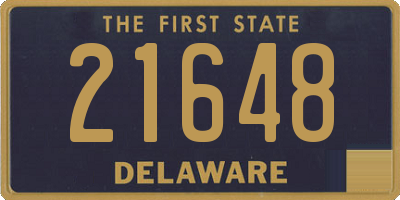 DE license plate 21648