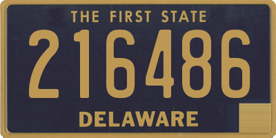 DE license plate 216486