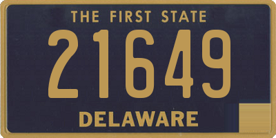 DE license plate 21649