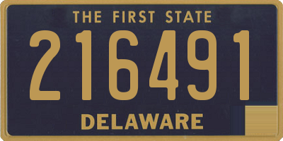 DE license plate 216491