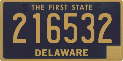 DE license plate 216532