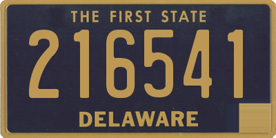 DE license plate 216541