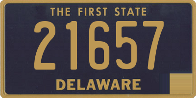 DE license plate 21657