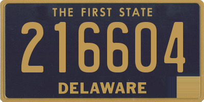 DE license plate 216604