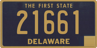 DE license plate 21661