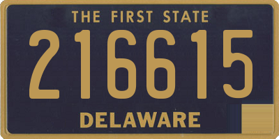 DE license plate 216615
