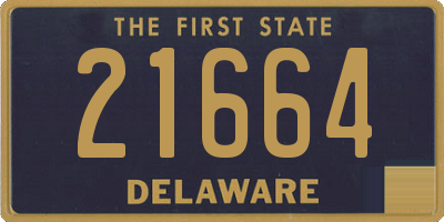 DE license plate 21664
