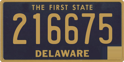 DE license plate 216675
